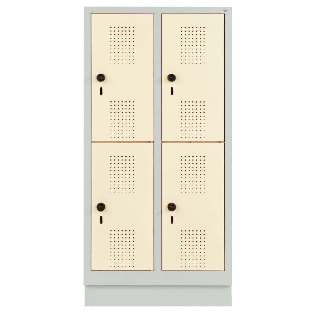 Garderobenschrank, doppelstöckig Garderobenschrank, doppelstöckig