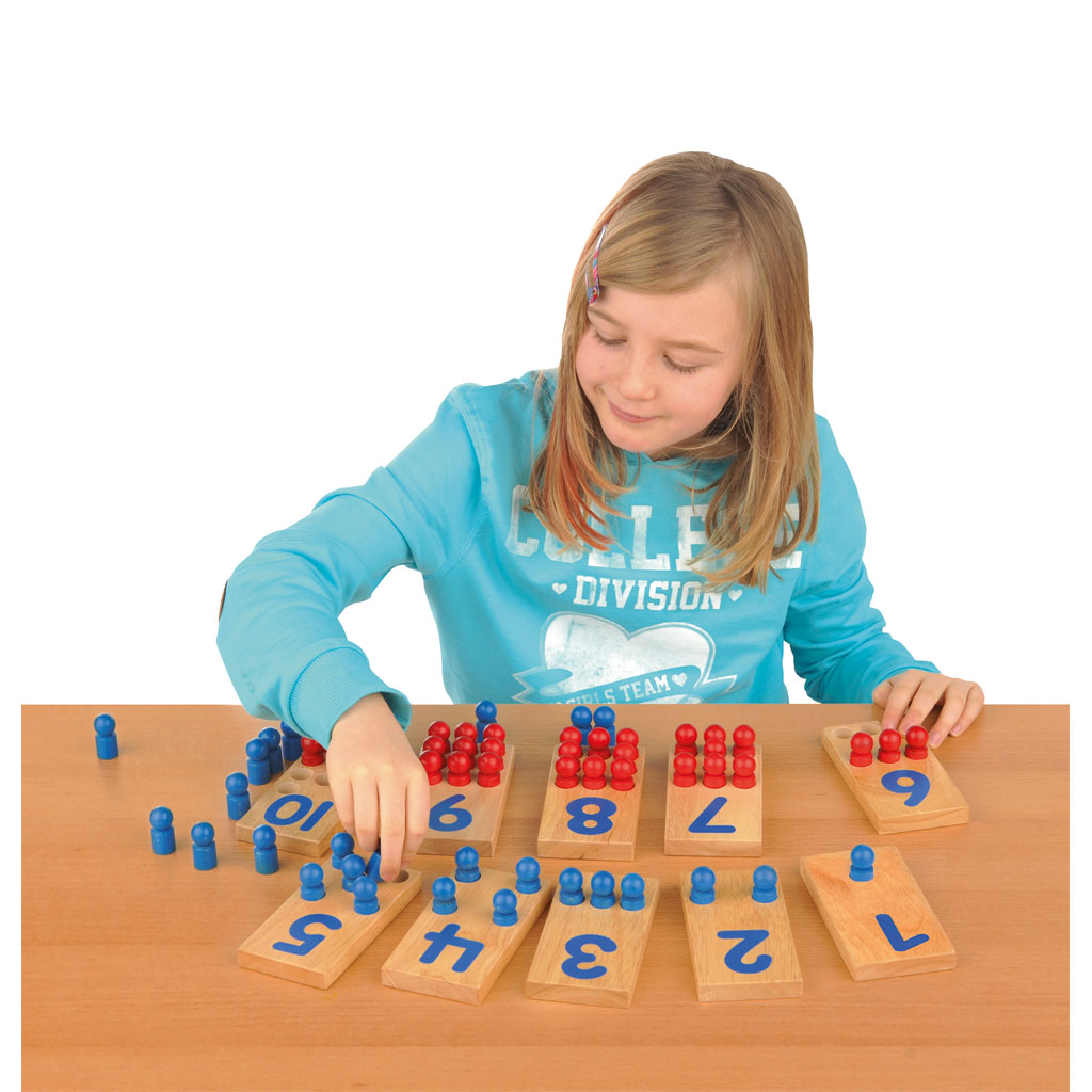 Zahlenstecktafeln aus Holz Zahlenstecktafeln aus Holz