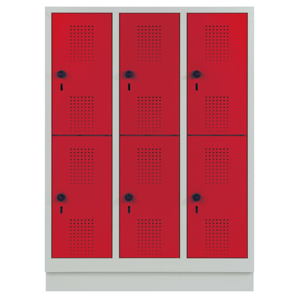 Garderobenschrank, doppelstöckig