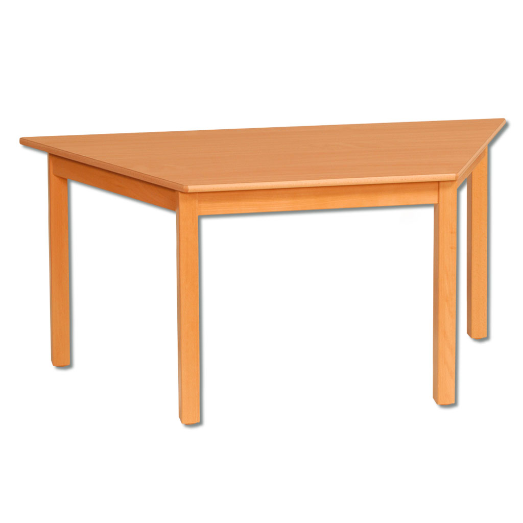 Trapeztisch aus Massivholz