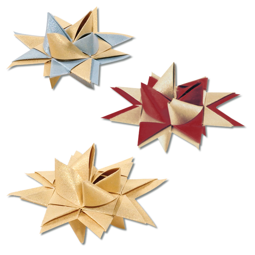 temp92327a_froebelsterne_weihnachtsfarben_bastelset_bsp1CqhnB0f9W0Cr Folia® Fröbelsterne Weihnachtsfarben, 25 Sterne