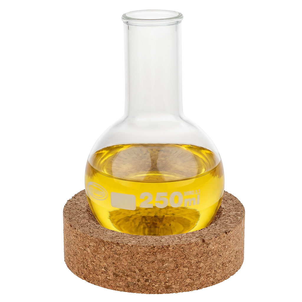 Rundkolben, Enghals, Borosilikatglas 3.3