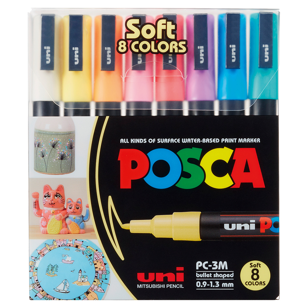 POSCA Pastellfarben, 8er-Set POSCA Pastellfarben, 8er-Set