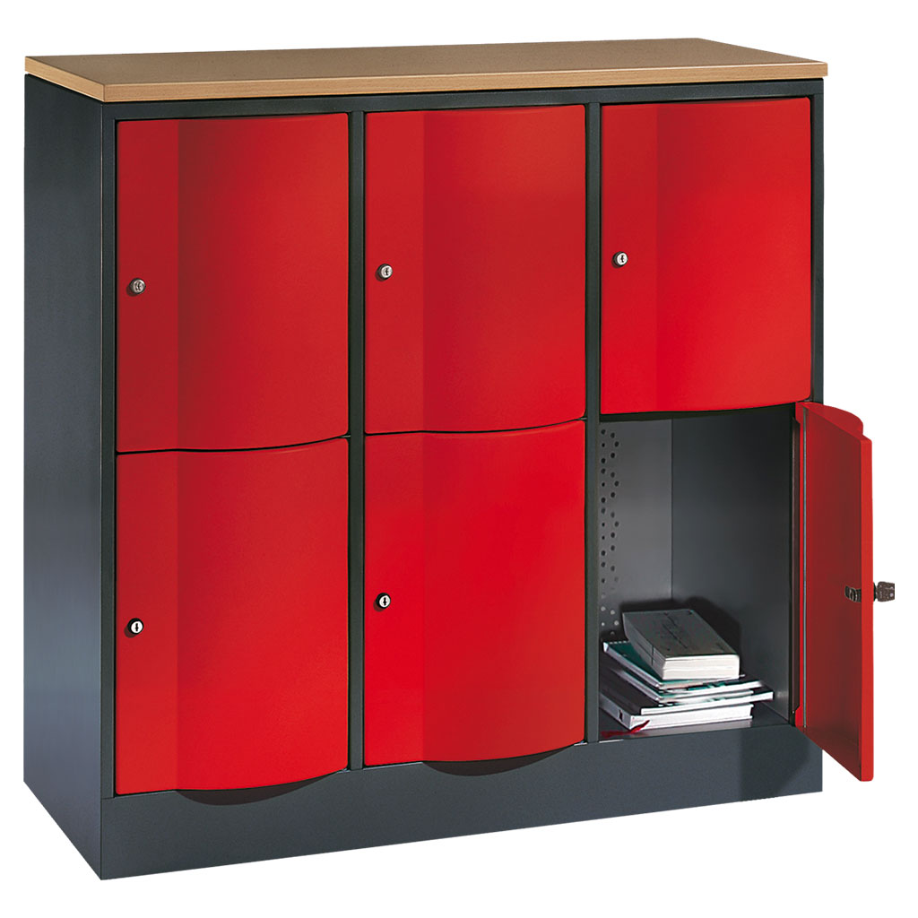 Großraum-Schließfachschrank, 3-reihig Großraum-Schließfachschrank, 3-reihig