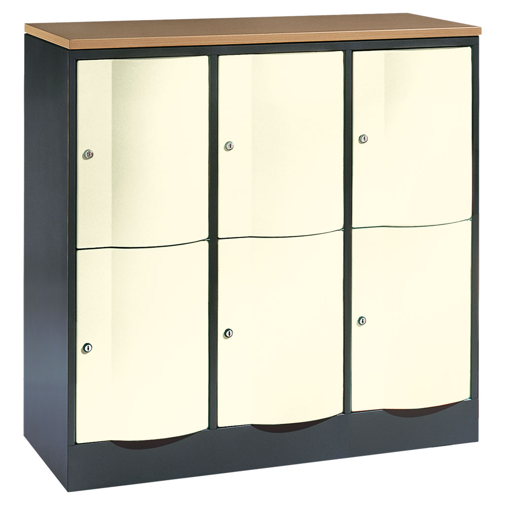 Großraum-Schließfachschrank, 3-reihig Großraum-Schließfachschrank, 3-reihig