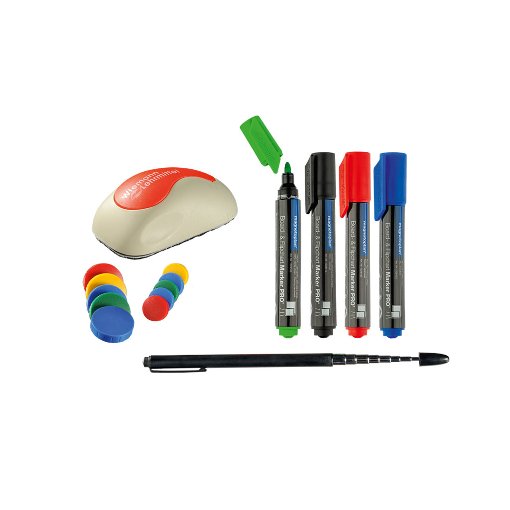 Whiteboard-Zubehör Set 2-Bild Auf diesem Bild ist das Produkt mit der Art.Nr.: W-40840 zu sehen