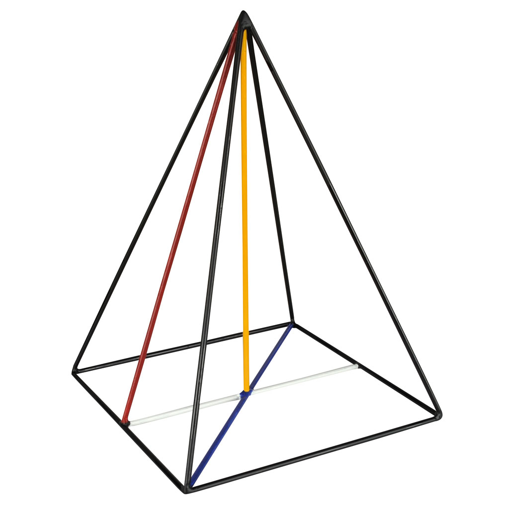 Quadratische Pyramide Stahlmodell