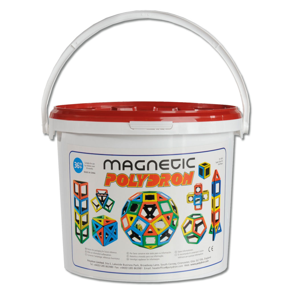 Magnetic Polydron 3D-Geometriebauteile Klassensatz B