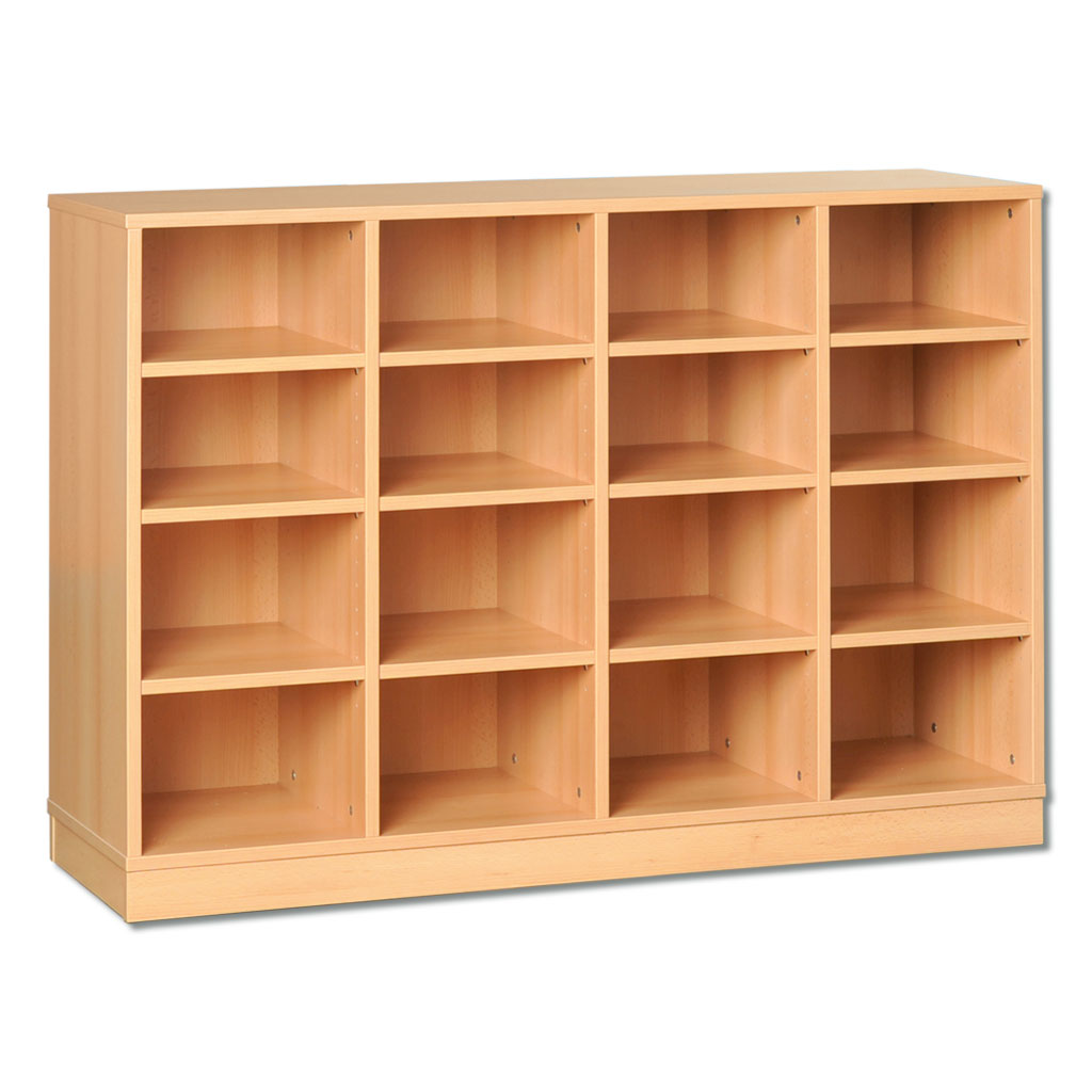 Modulus® Klassenzimmer-Regal, 4-reihig, fahrbar oder feststehend