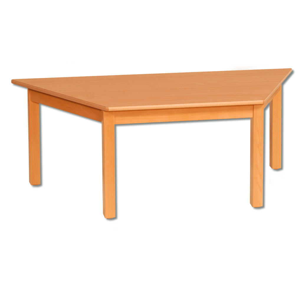 Trapeztisch aus Massivholz