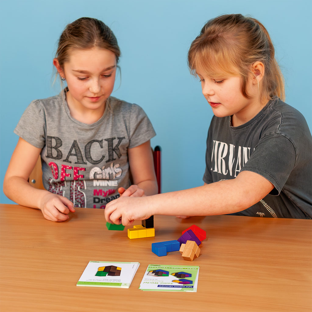 Arbeitskarten „Soma-Würfel“, 15 beidseitig bedruckte Karten Arbeitskarten „Soma-Würfel“, 15 beidseitig bedruckte Karten