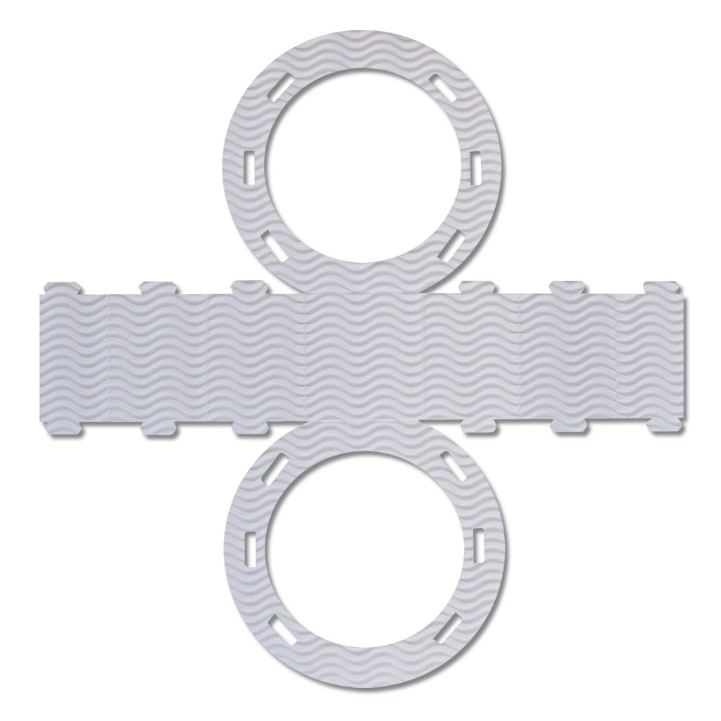 Große Laternen-Stanzformen - weiß