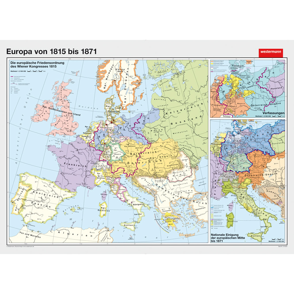 Europa von 1815 bis 1871 - in verschiedenen Varianten