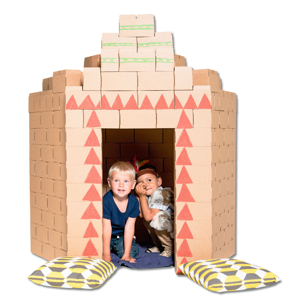 Gigi Bloks® Bausteine aus Pappe, 200 Stück