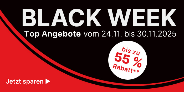 Banner zur Black Week 2025