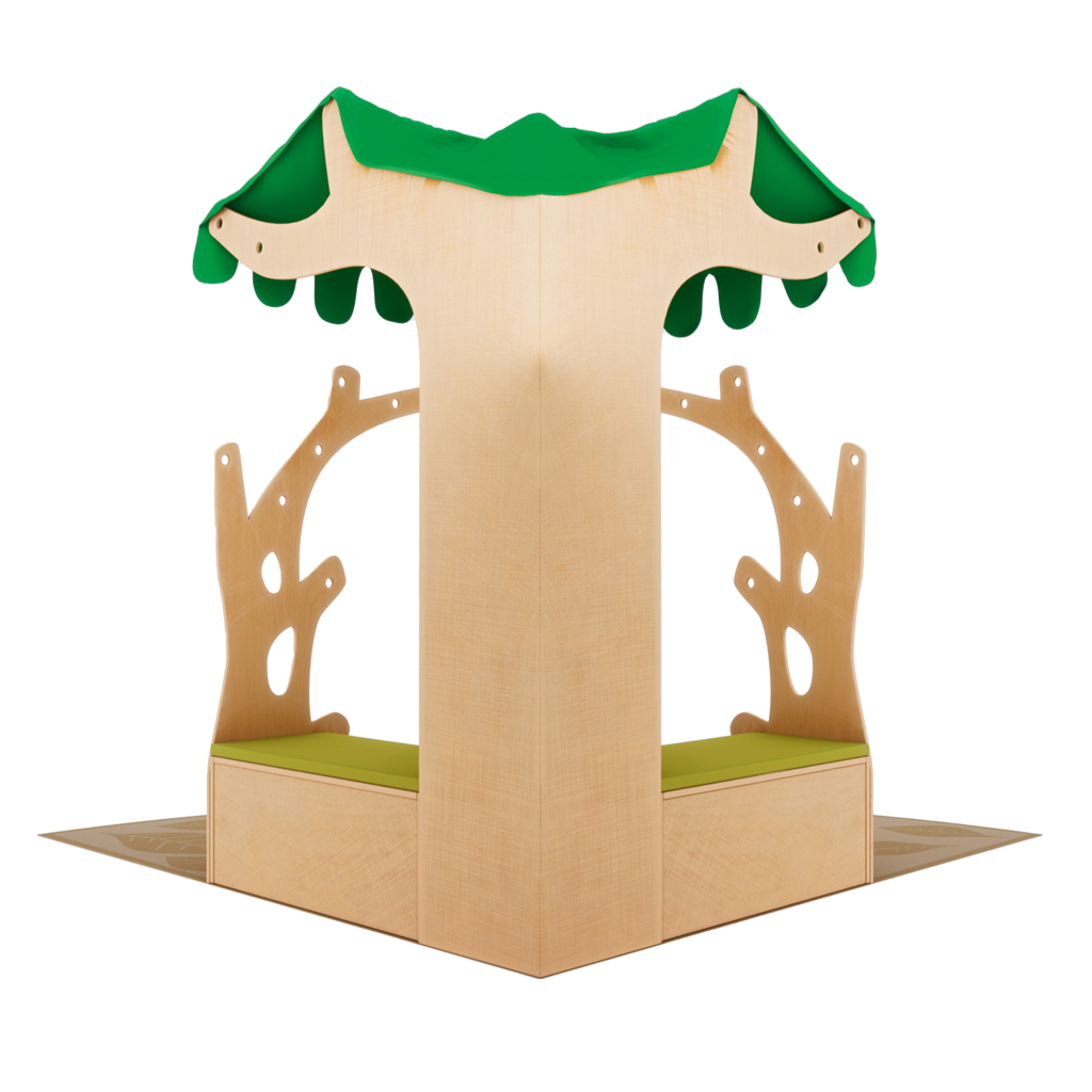 Leseecke Baum mit Teppich