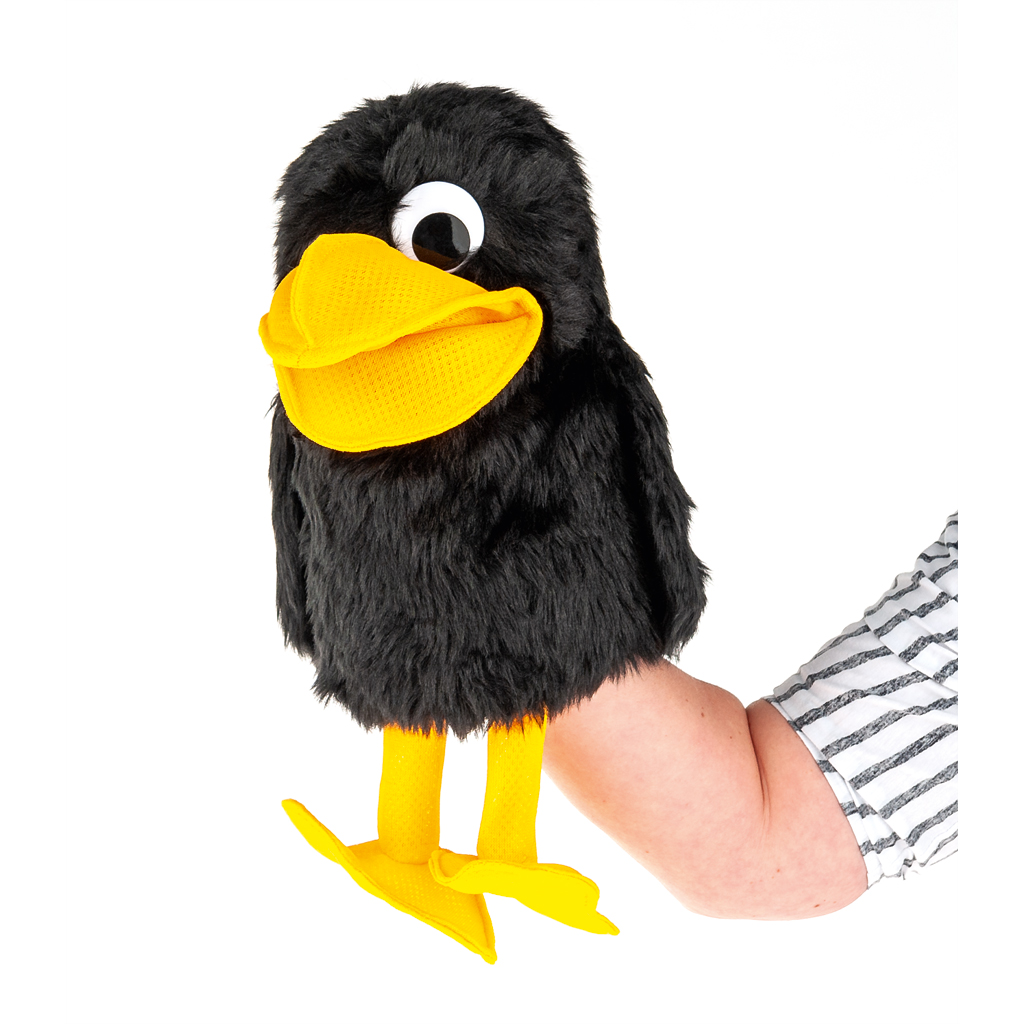 Handpuppe Rabe Abraxas Handpuppe Rabe Abraxas