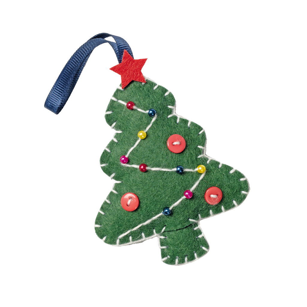 Folia® Mini Filzinies Weihnachtsbaum-Bild Auf diesem Bild ist das Produkt mit der Art.Nr.: W-93649 zu sehen