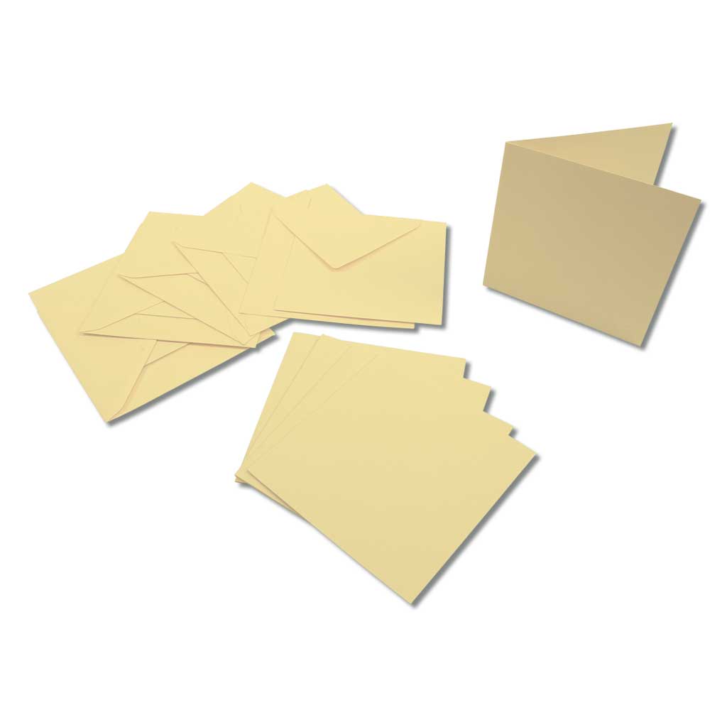 Passepartout-Karten, quadratische Stanzung, 5 Stück