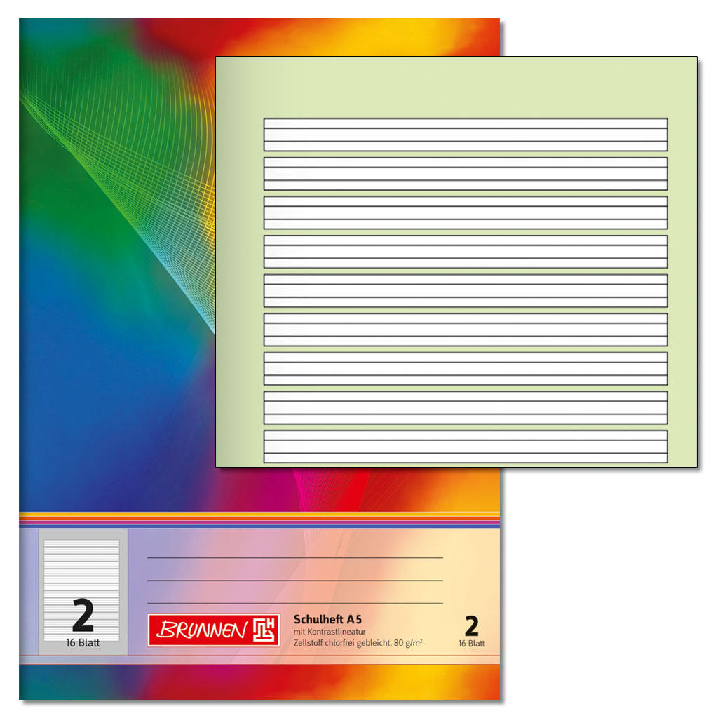 Brunnen® Schulheft DIN A5