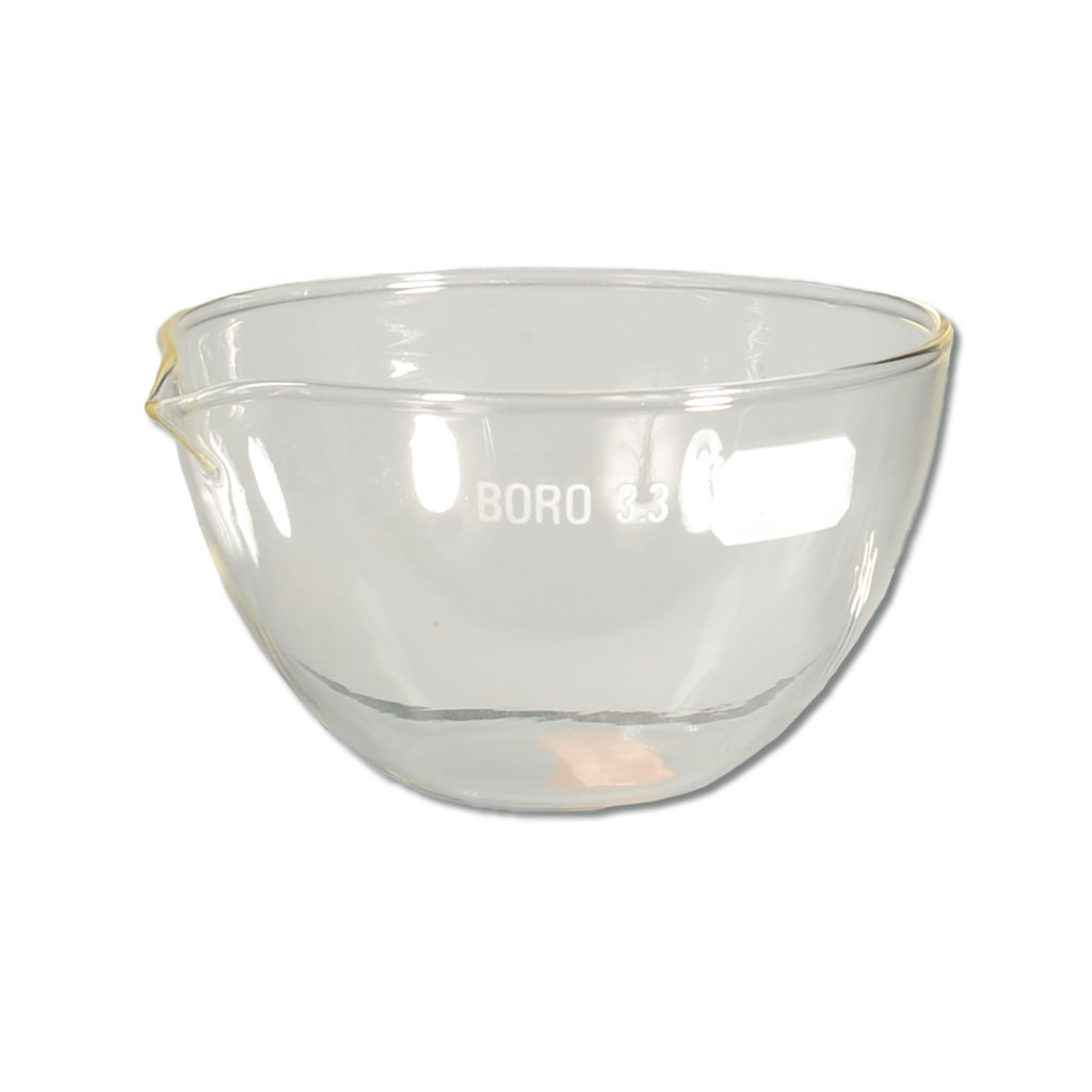 Abdampfschale mit Ausguss, rund, Borosilikat 3.3