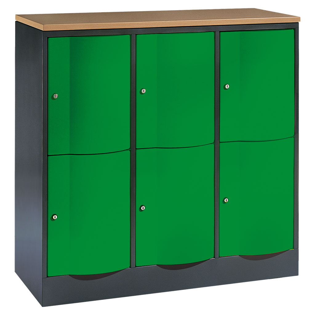 Großraum-Schließfachschrank, 3-reihig Großraum-Schließfachschrank, 3-reihig