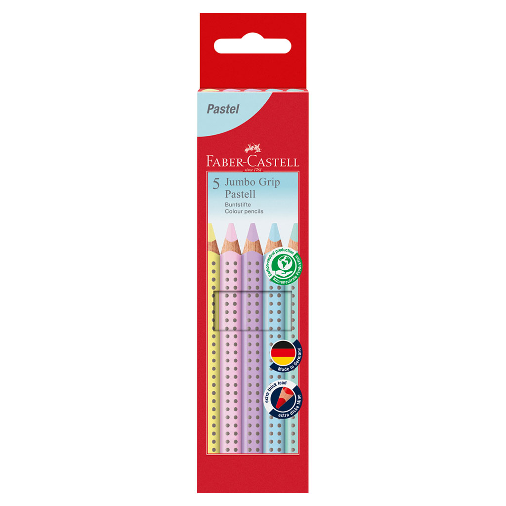 Faber-Castell® Jumbo Grip Buntstifte Pastell-Bild Auf diesem Bild ist das Produkt mit der Art.Nr.: W-93549 zu sehen