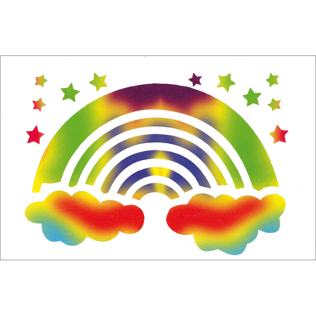 Scratch-Art® Kratzpapier (Regenbogenfarben mit weißer Deckschicht)