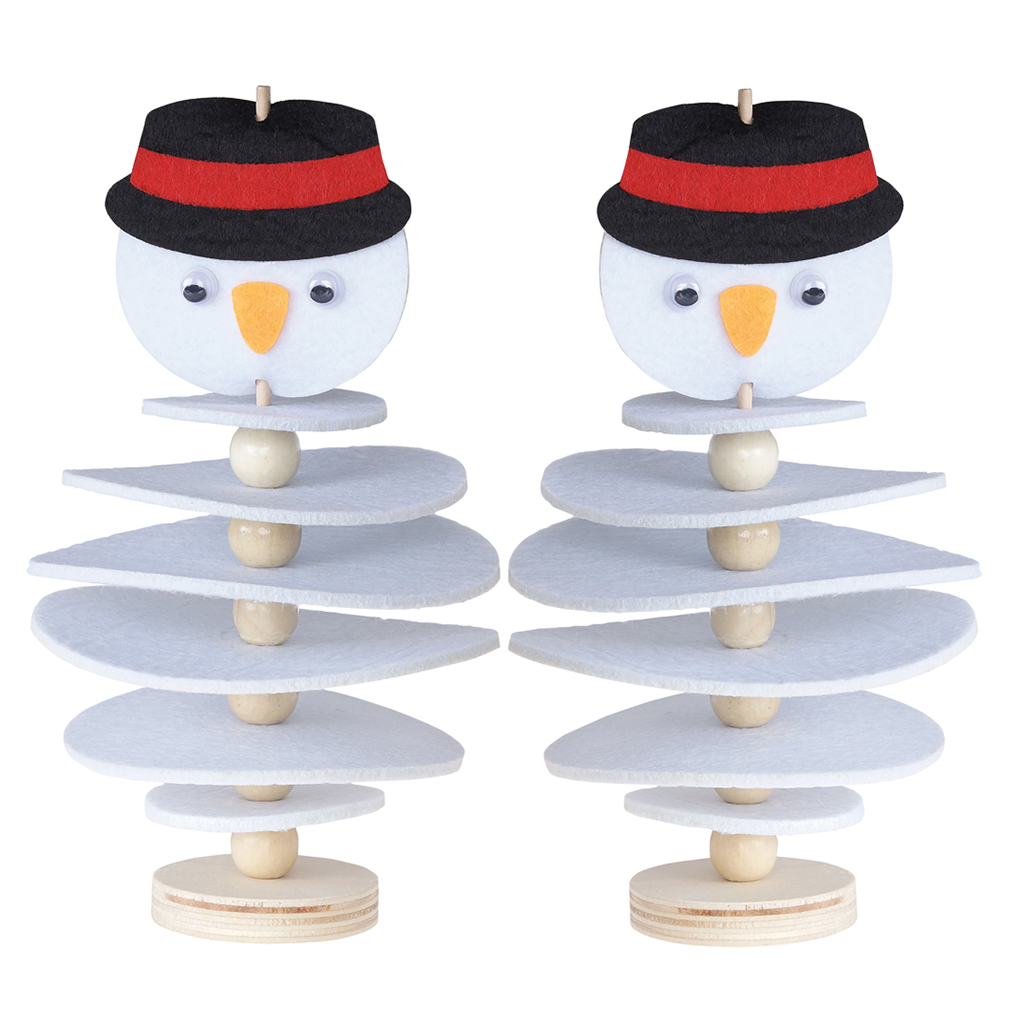 Bastelset Filz-Schneemann, 2 Stück Bastelset Filz-Schneemann, 2 Stück