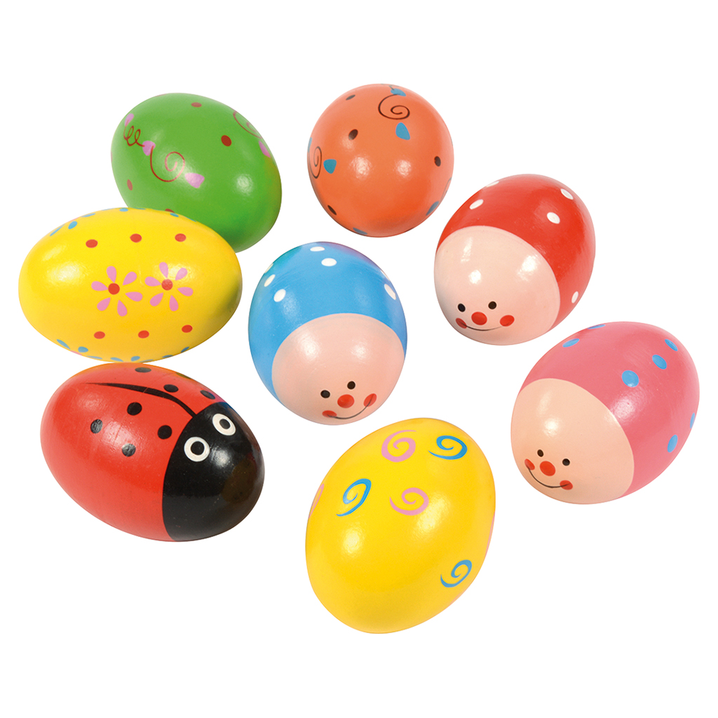 Motiv Rassel-Eier, 8 Stück-Bild Auf diesem Bild ist das Produkt mit der Art.Nr.: W-83749 zu sehen