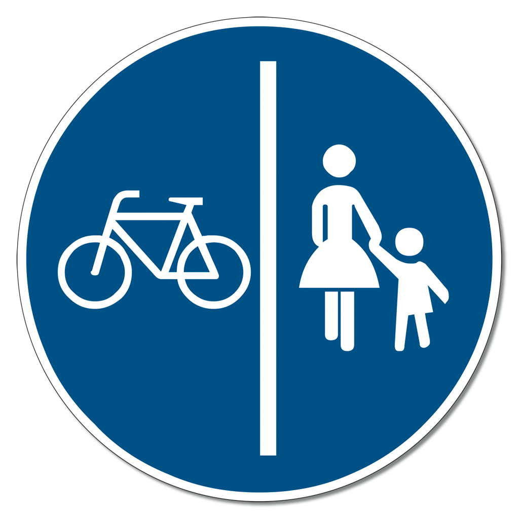 Großes Straßenverkehrsschild Nr. 241