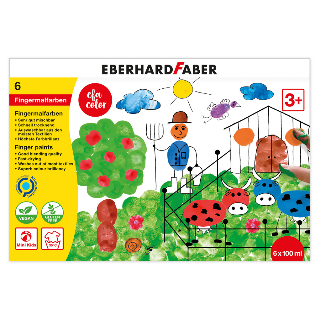 Eberhard Faber Fingermalfarben im Töpfchen