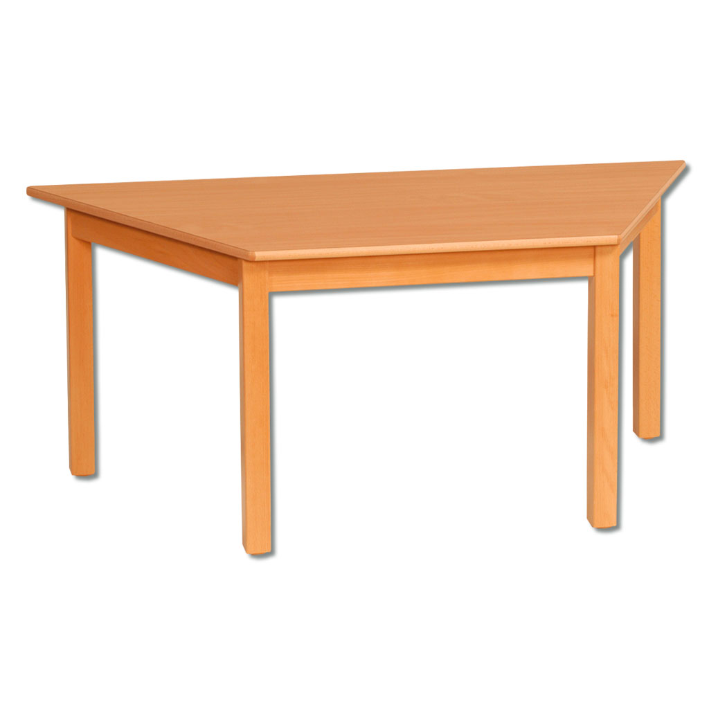 Trapeztisch aus Massivholz