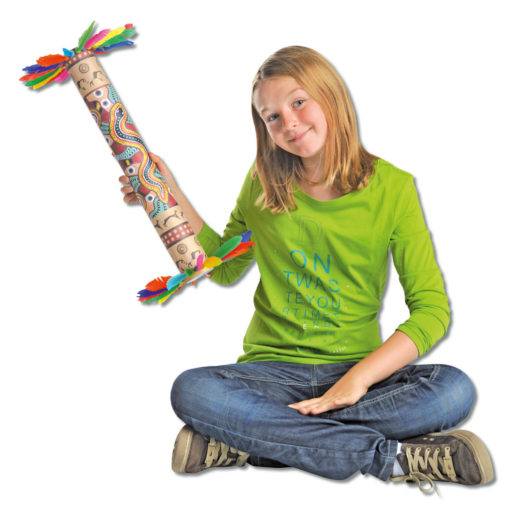 Regenmacher-Set, 10 Pappröhren mit Zubehör
