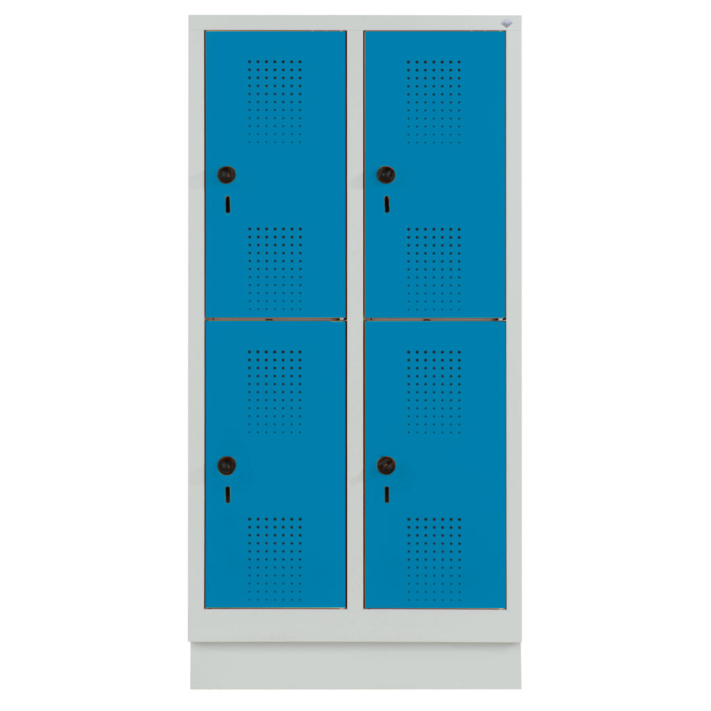 Garderobenschrank, doppelstöckig Garderobenschrank, doppelstöckig