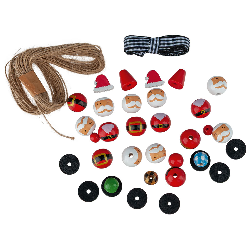 Set Holzperlen-Anhänger