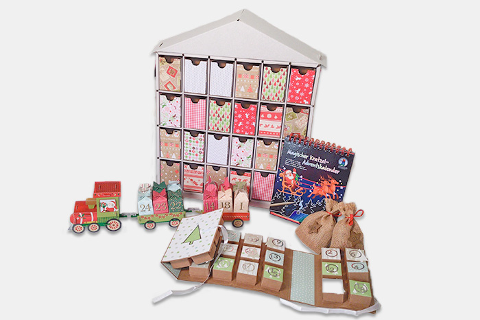 Adventskalender-Bastelsets Selbstgebastelte Adventskalender