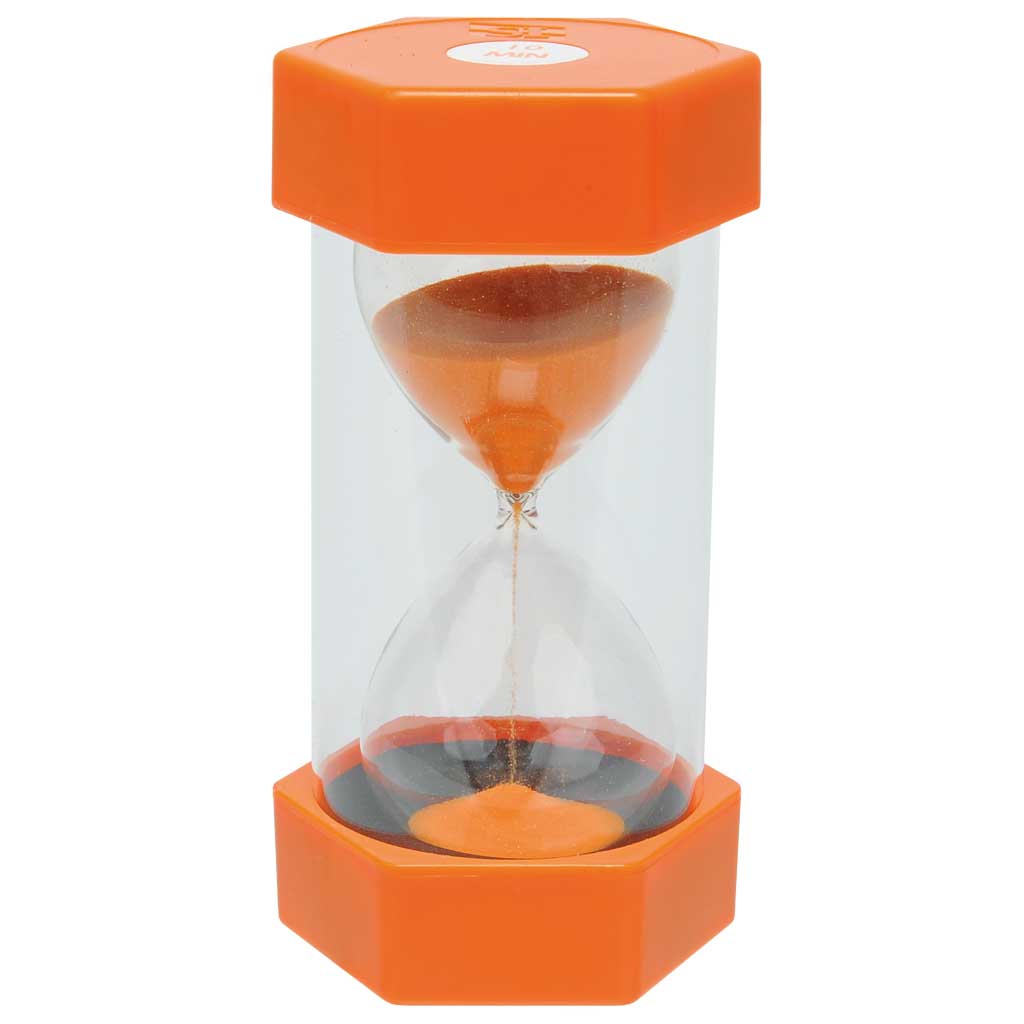 Große Sanduhr, Größe 16 cm Ø 8 cm, mit verschiedenen Zeiten