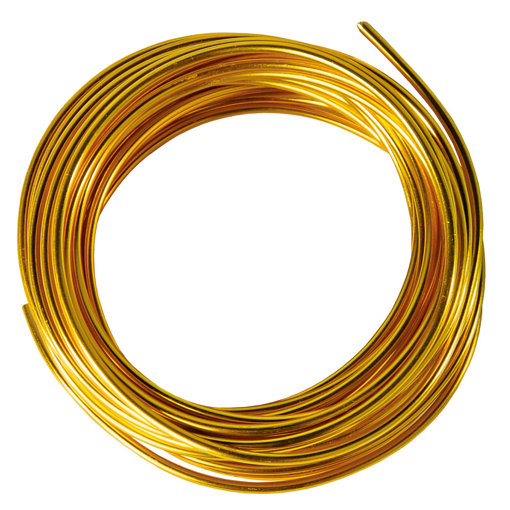 Aludraht-Set, 5 Stück in 5 Farben, Ø 2 mm, je 5 m lang