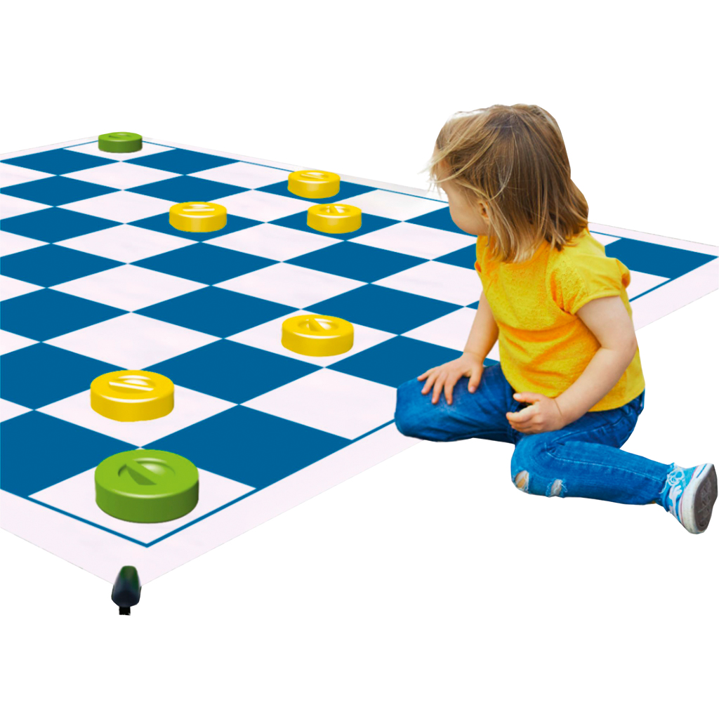 XXL Dame & Mühle Spiel