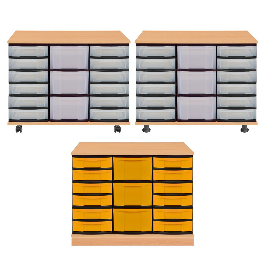 Modulus® Eigentumsschrank, 3-reihig, fahrbar oder feststehend