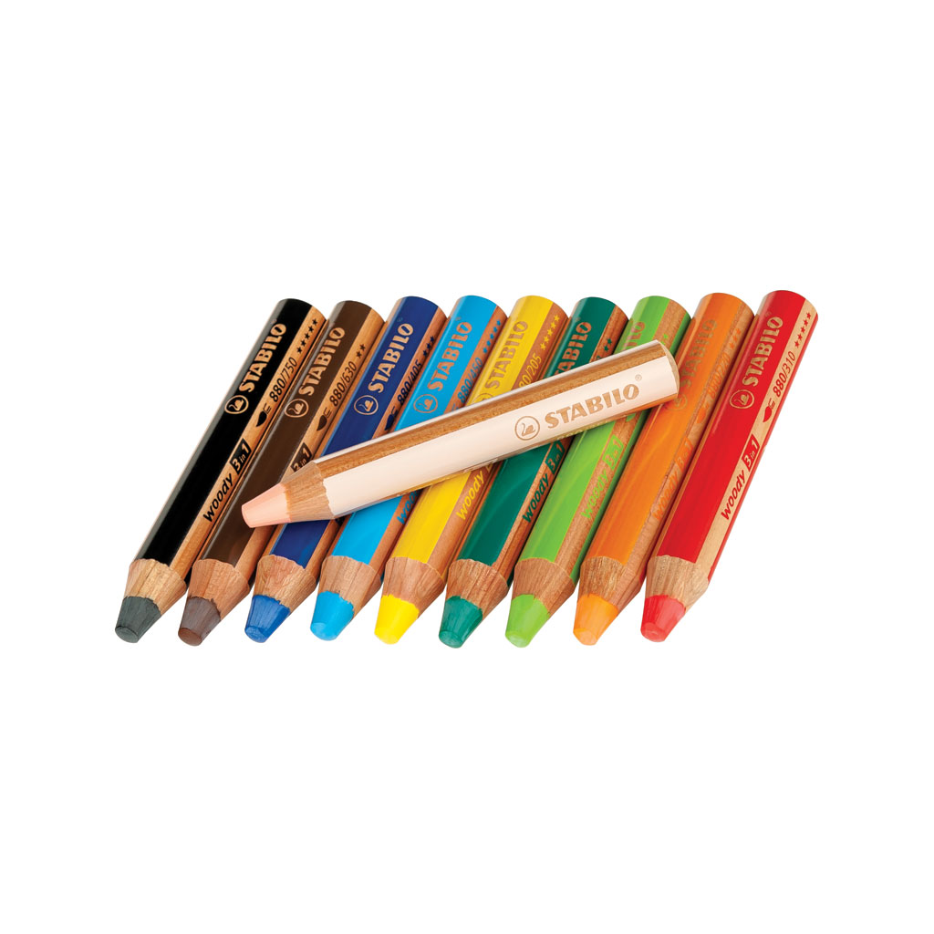 Stabilo® Woody 3 in 1, 10 Stifte Stabilo® Woody 3 in 1, 10 Stifte