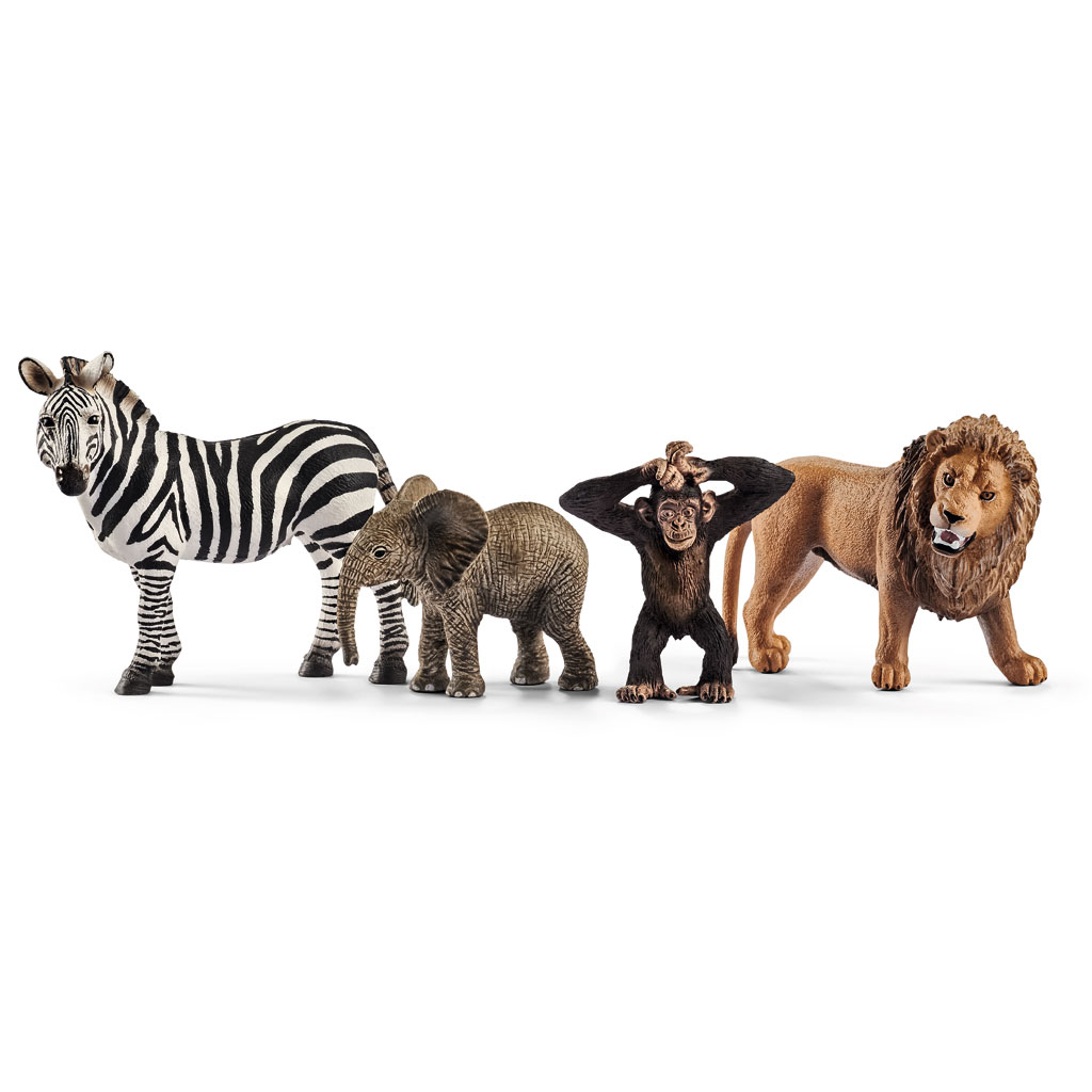 temp81899-schleich-tierset-loewe-schimpanse-elefant-zebrauWevpPqCZ9tNV Schleich® Wildtiere im Set