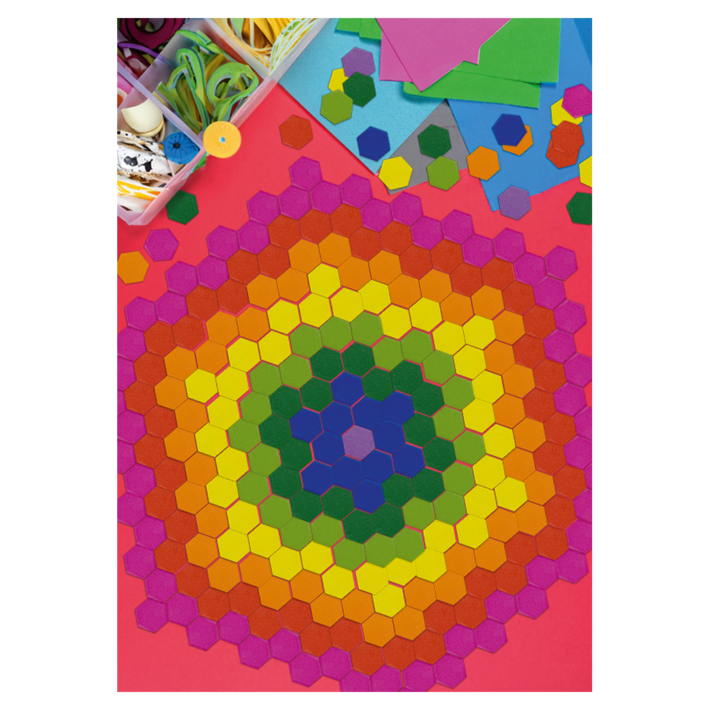 Hexagon-Mosaik, 2.000 Teile