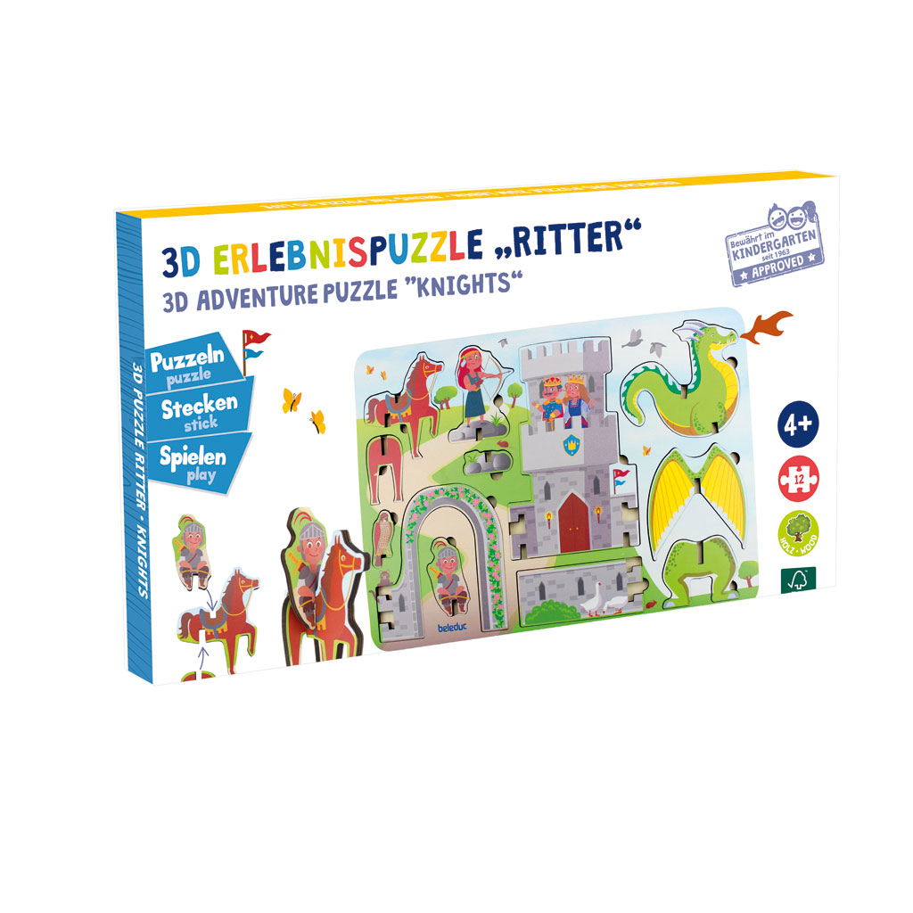 3D-Erlebnispuzzle Ritter