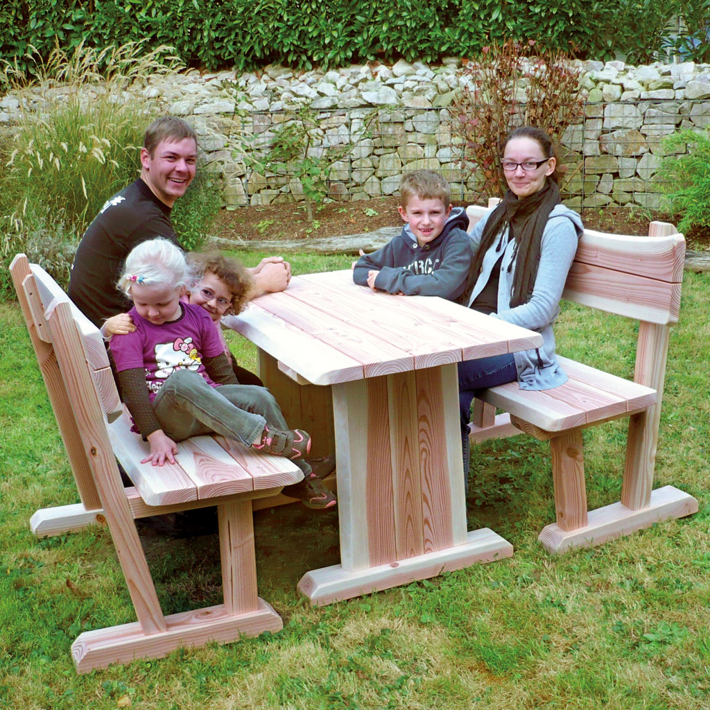 Outdoor-Sitzgarnitur aus Douglasie