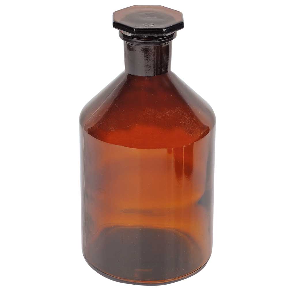 Steilbrustflaschen, Braunglas, Enghals