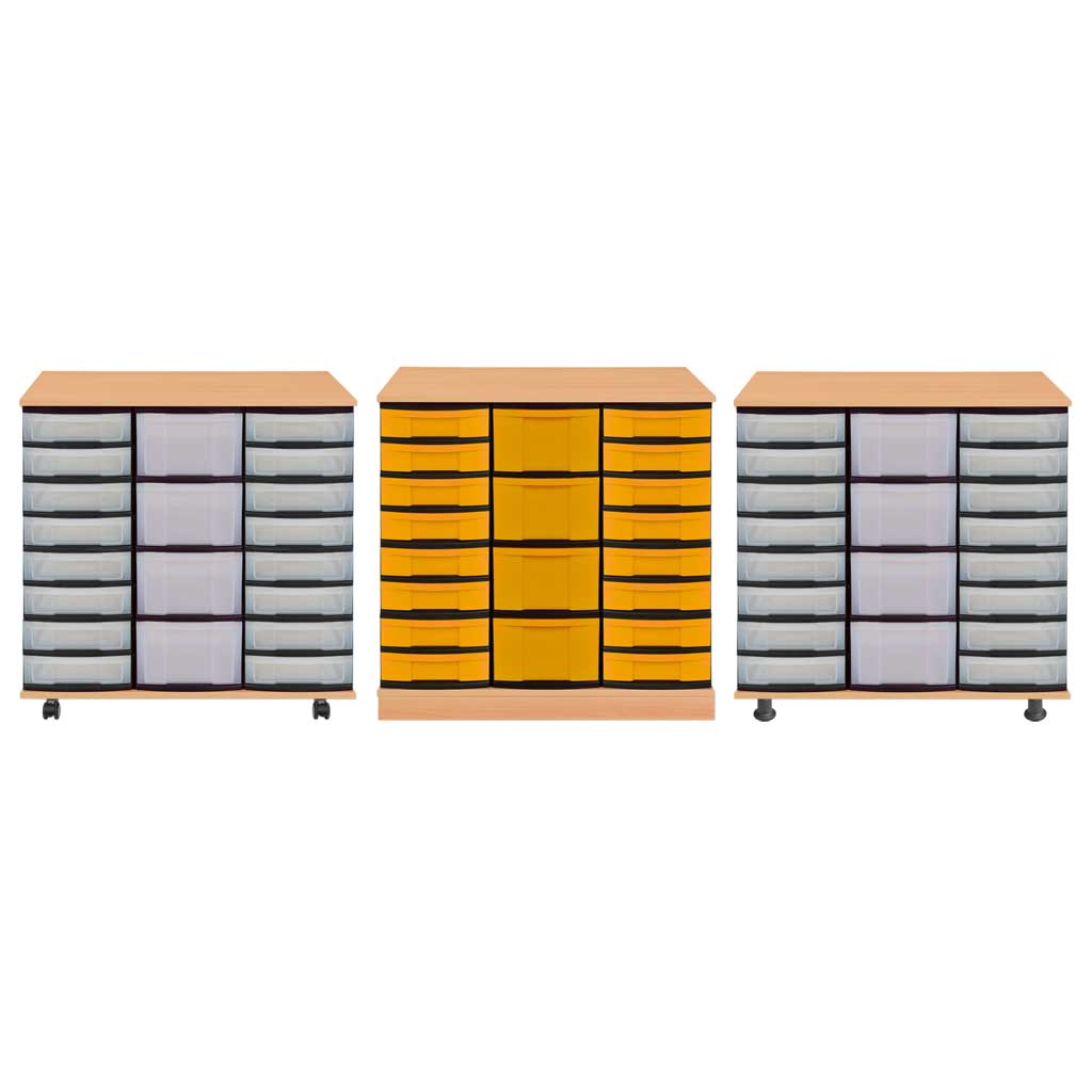 Modulus® Eigentumsschrank, 3-reihig, fahrbar oder feststehend