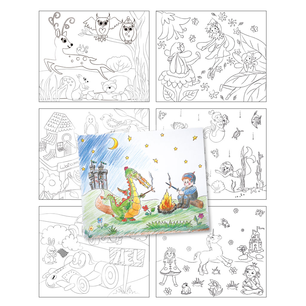 Ursus® Ausmalbilder, 25 Bilder mit 7 Motiven Ursus® Ausmalbilder, 25 Bilder mit 7 Motiven