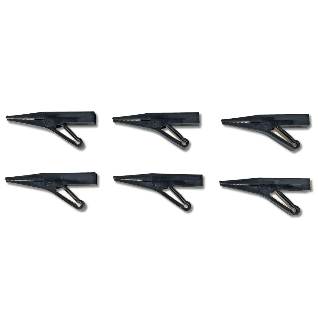 Abgreifklemmen, isoliert, 6 Stück